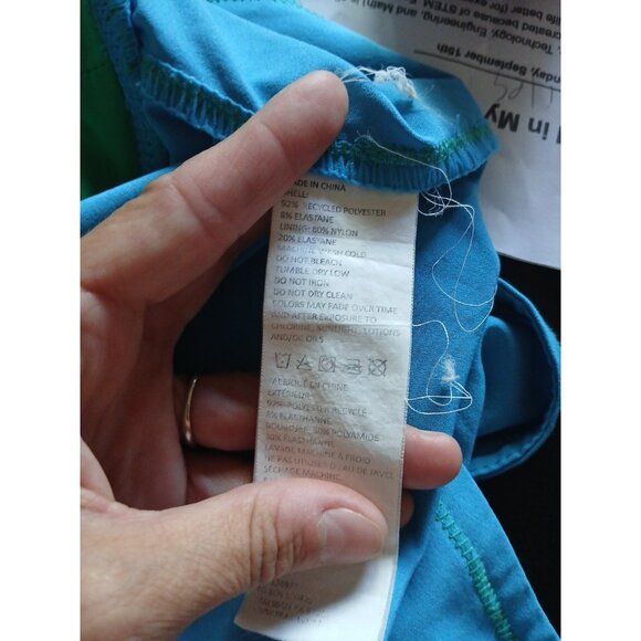 PrAna Millie Board Shorts Size Small Teal Active Water Hike Beach Pull On - Picture 9 of 9